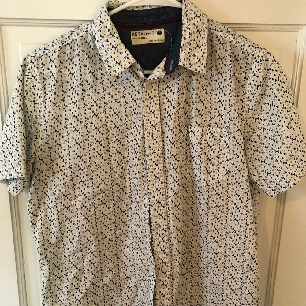 Retro short sleeve button down